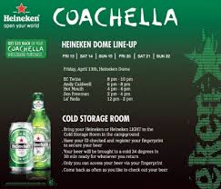 Heineken Coachella Schedule