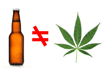 Marijuana should not be treated the same as alcohol
