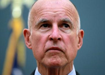 Jerry brown looks pensive possibly because he knows he made a mistake